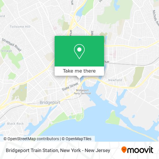 Bridgeport Train Station map