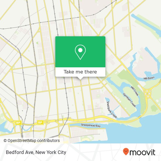 Bedford Ave map