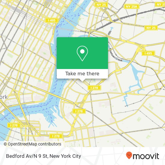Mapa de Bedford Av/N 9 St