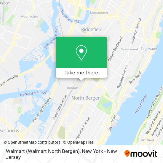 Walmart (Walmart North Bergen) map