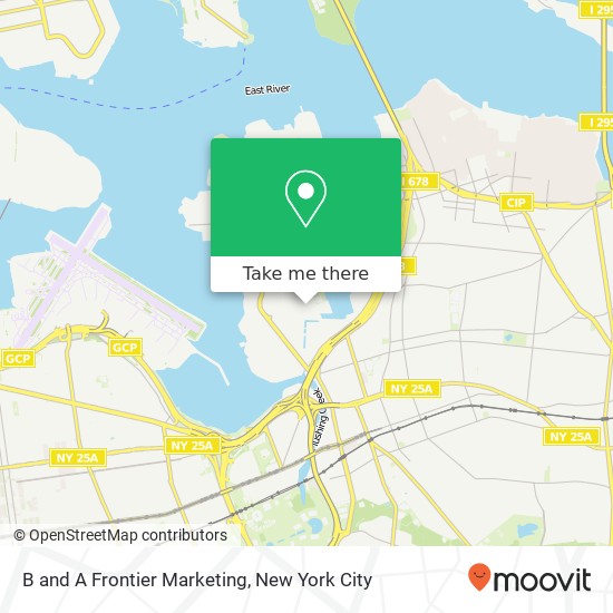 B and A Frontier Marketing map