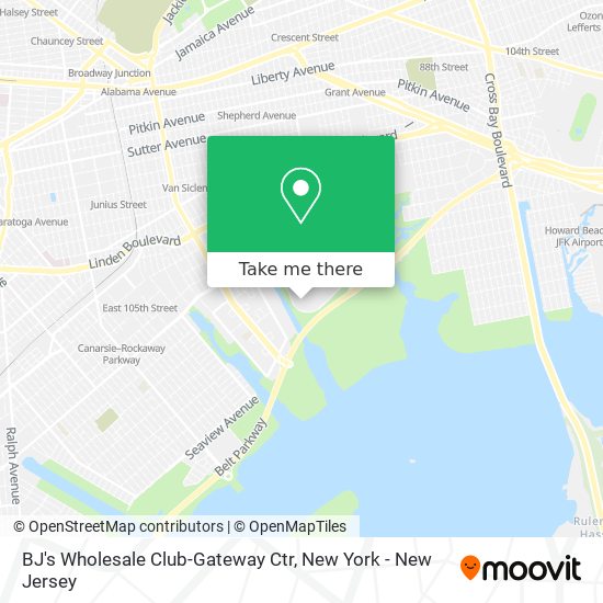 Mapa de BJ's Wholesale Club-Gateway Ctr