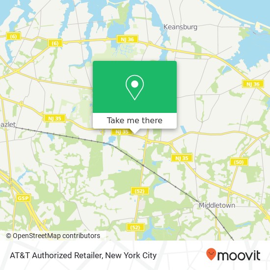 Mapa de AT&T Authorized Retailer