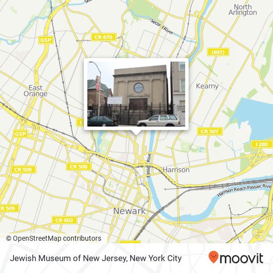 Jewish Museum of New Jersey map