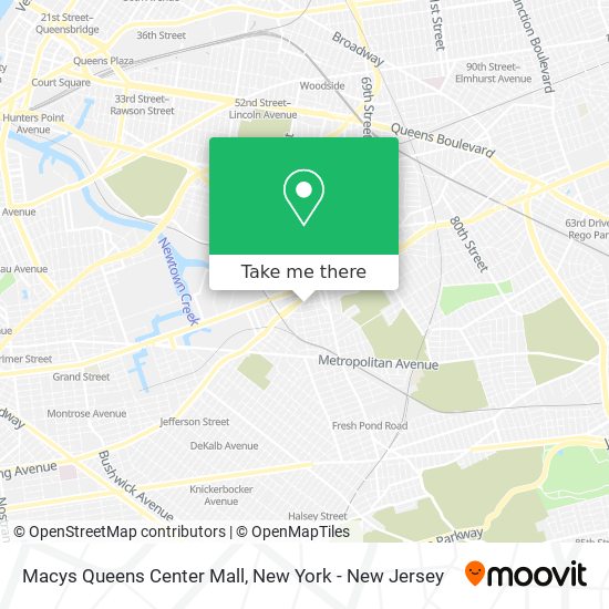 Mapa de Macys Queens Center Mall