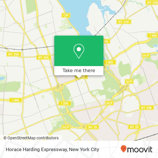 Horace Harding Expressway map