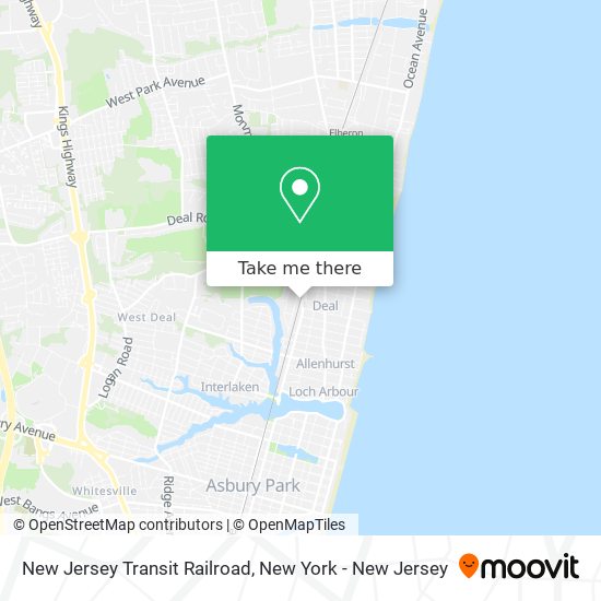New Jersey Transit Railroad map