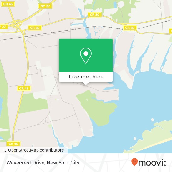 Wavecrest Drive map
