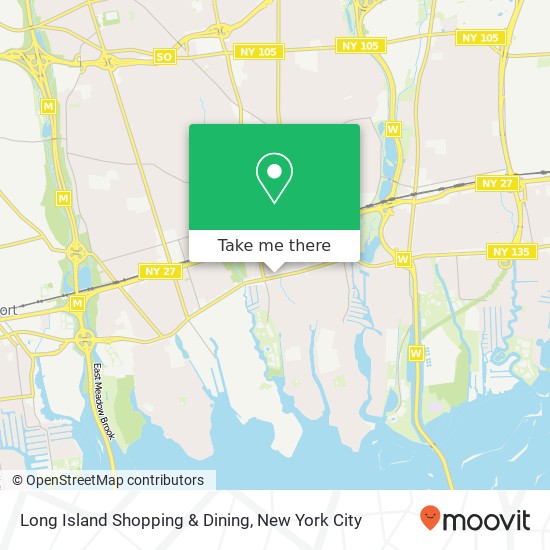 Mapa de Long Island Shopping & Dining