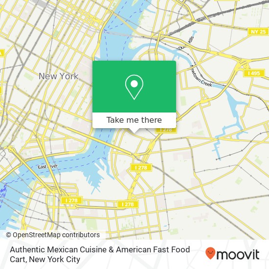 Authentic Mexican Cuisine & American Fast Food Cart map
