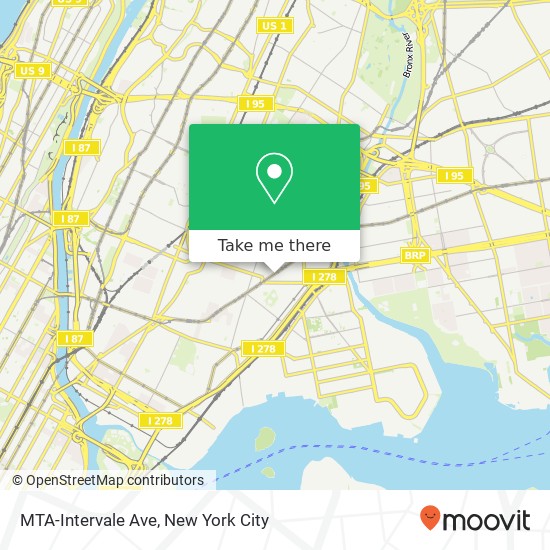 Mapa de MTA-Intervale Ave