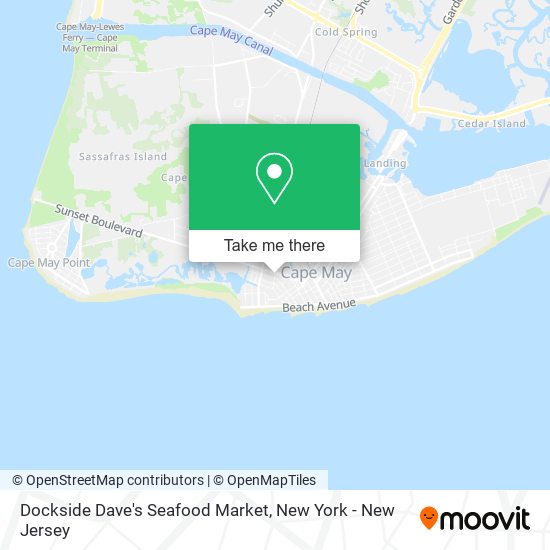 Mapa de Dockside Dave's Seafood Market