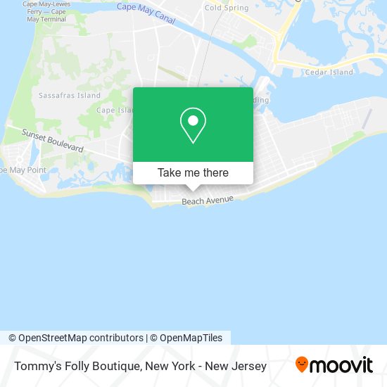 Mapa de Tommy's Folly Boutique