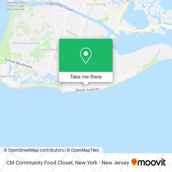 CM Community Food Closet map