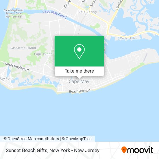 Sunset Beach Gifts map