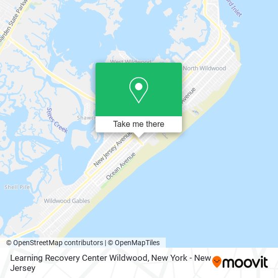 Learning Recovery Center Wildwood map