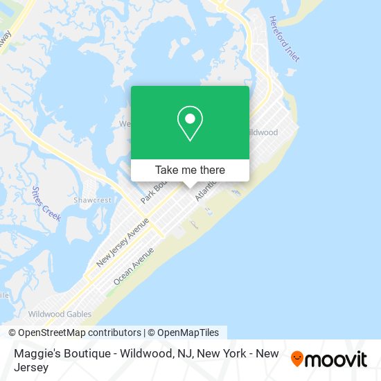 Mapa de Maggie's Boutique - Wildwood, NJ