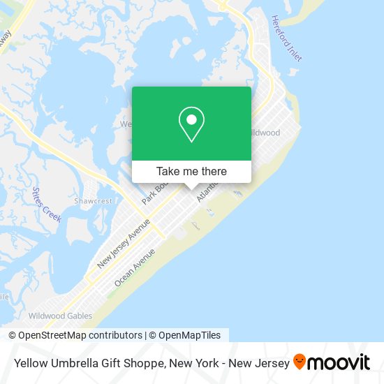 Mapa de Yellow Umbrella Gift Shoppe