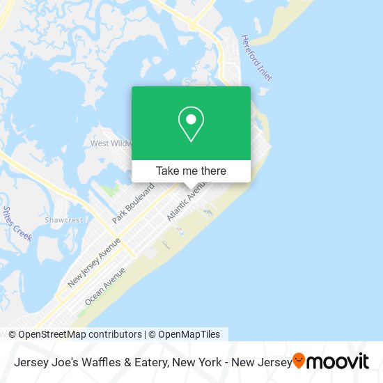 Mapa de Jersey Joe's Waffles & Eatery