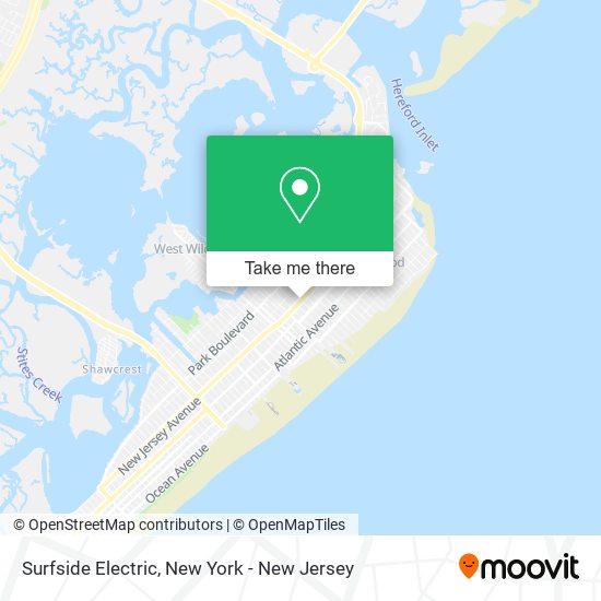 Surfside Electric map