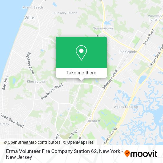 Mapa de Erma Volunteer Fire Company Station 62