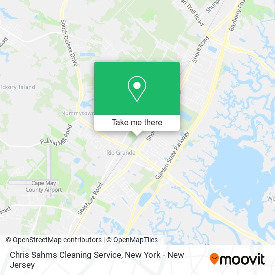 Chris Sahms Cleaning Service map