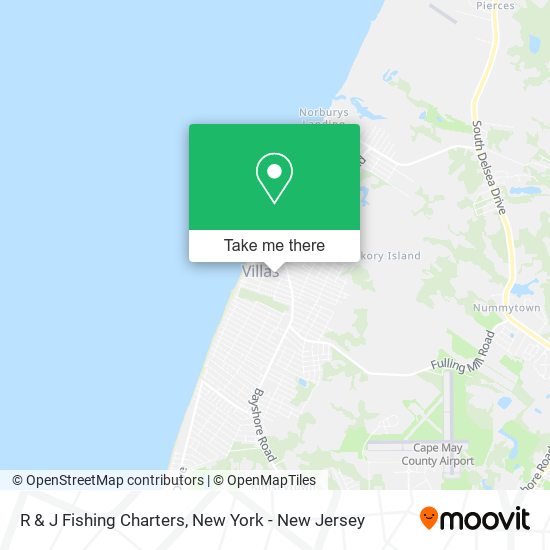 R & J Fishing Charters map