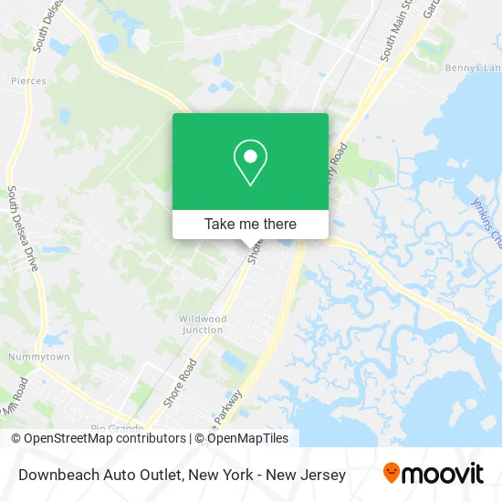 Downbeach Auto Outlet map