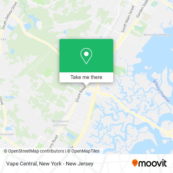 Vape Central map