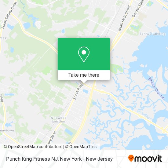 Mapa de Punch King Fitness NJ