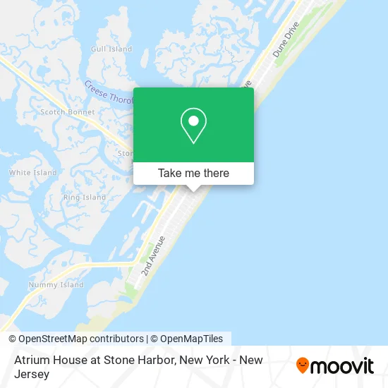 Atrium House at Stone Harbor map