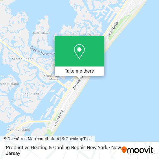 Productive Heating & Cooling Repair map