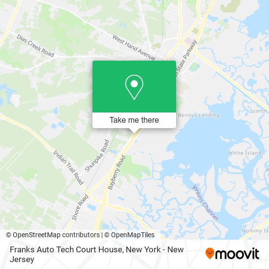 Franks Auto Tech Court House map