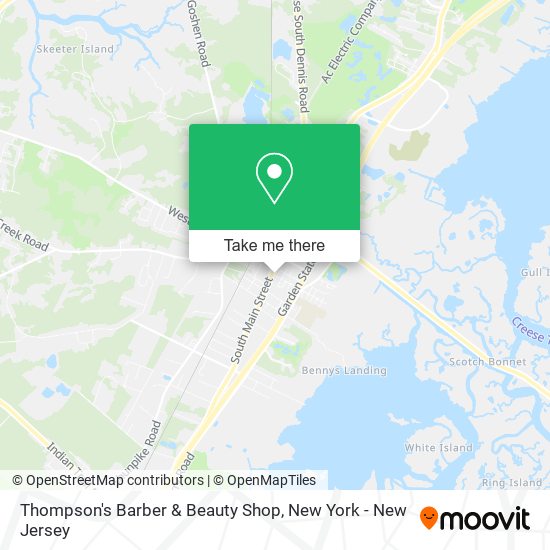 Thompson's Barber & Beauty Shop map