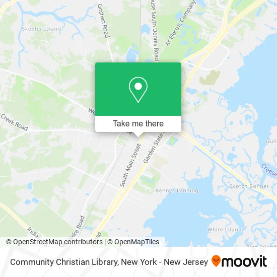 Community Christian Library map