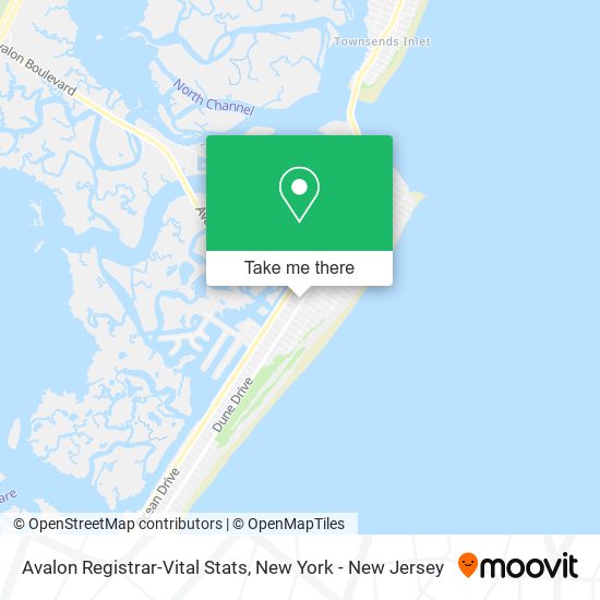 Avalon Registrar-Vital Stats map