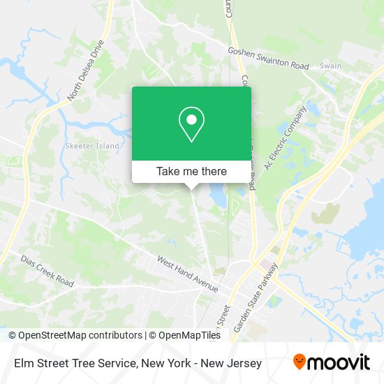 Elm Street Tree Service map