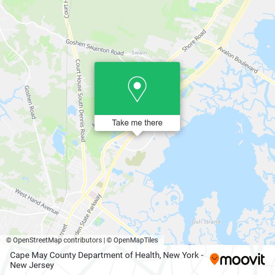 Mapa de Cape May County Department of Health