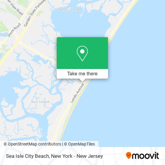 Mapa de Sea Isle City Beach