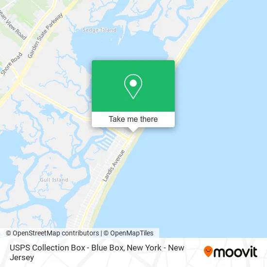 USPS Collection Box - Blue Box map