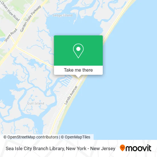 Sea Isle City Branch Library map