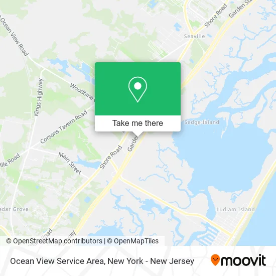 Ocean View Service Area map