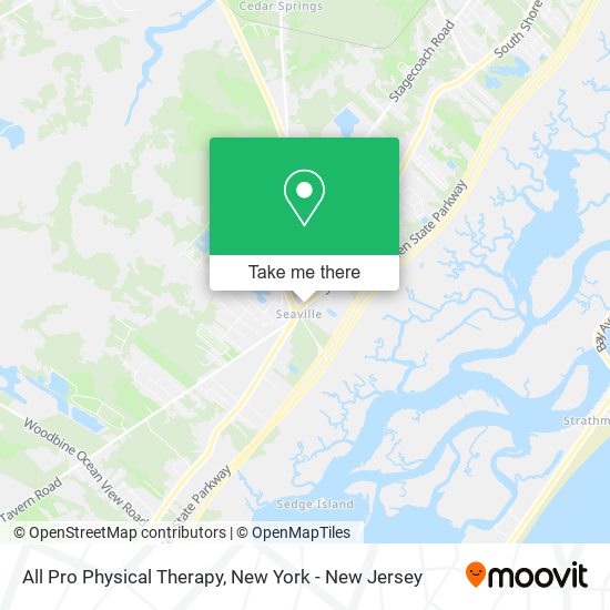 Mapa de All Pro Physical Therapy