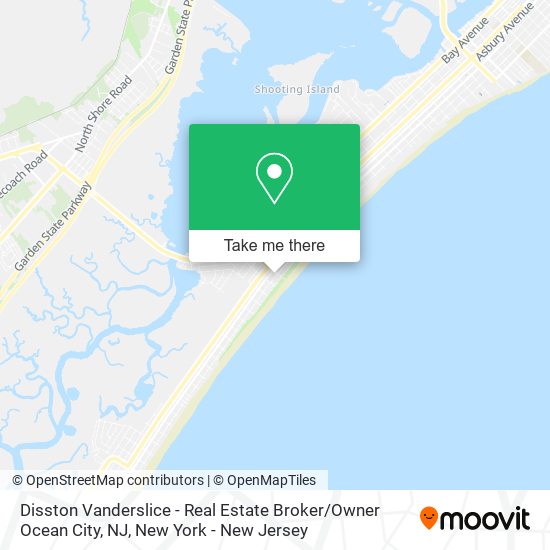 Disston Vanderslice - Real Estate Broker / Owner Ocean City, NJ map