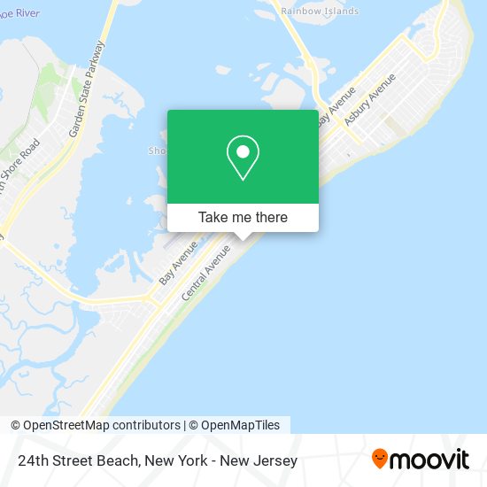 24th Street Beach map