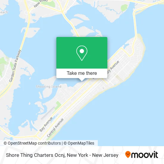 Shore Thing Charters Ocnj map