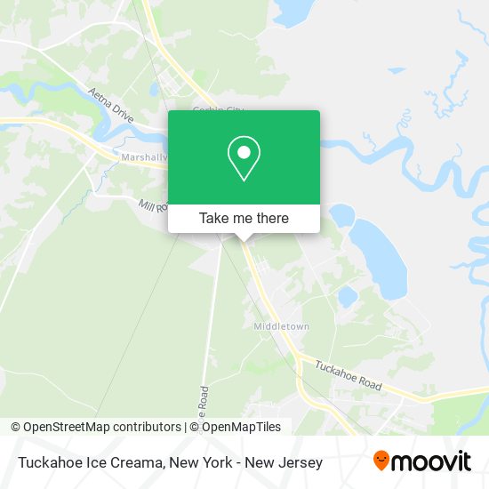 Mapa de Tuckahoe Ice Creama