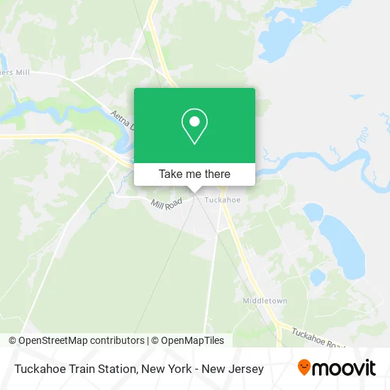 Tuckahoe Train Station map
