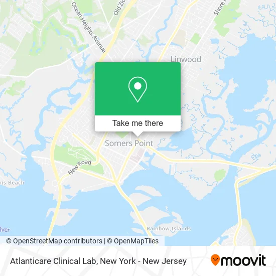 Atlanticare Clinical Lab map