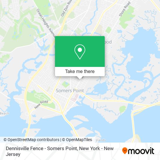 Dennisville Fence - Somers Point map